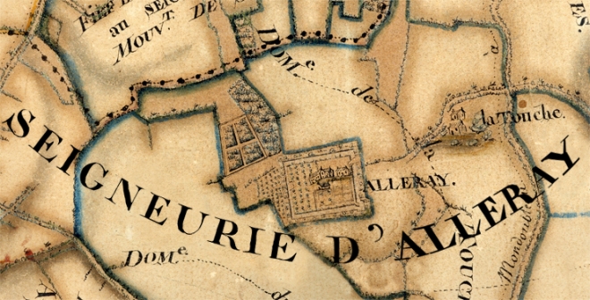 Carte du domaine d'Alleray